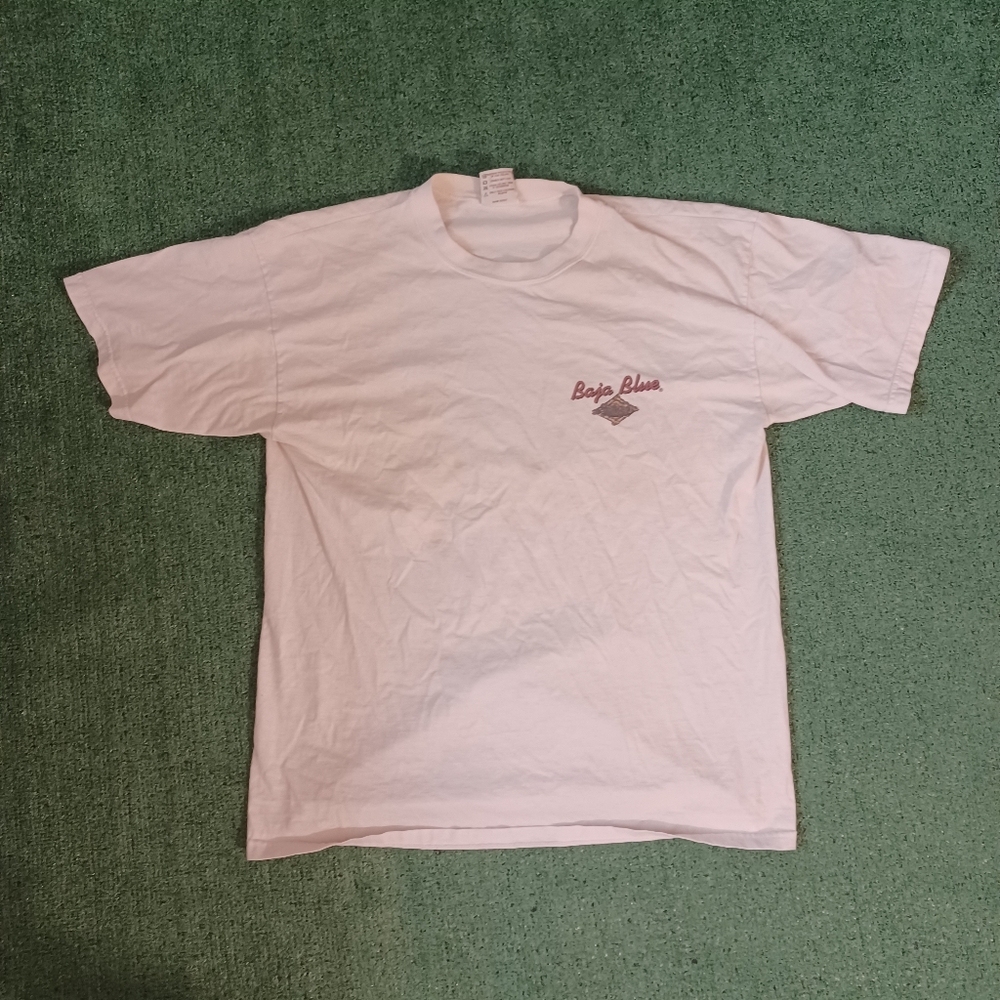VINTAGE Baja Blue T Shirt Size Large
